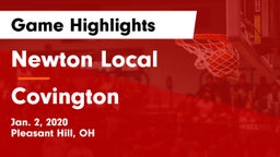 Newton Local  vs Covington  Game Highlights - Jan. 2, 2020