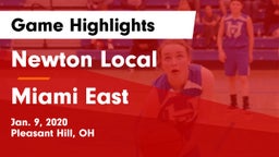 Newton Local  vs Miami East  Game Highlights - Jan. 9, 2020