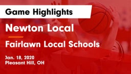 Newton Local  vs Fairlawn Local Schools Game Highlights - Jan. 18, 2020