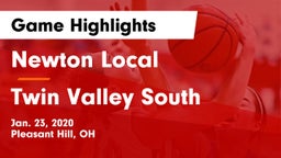 Newton Local  vs Twin Valley South  Game Highlights - Jan. 23, 2020