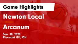 Newton Local  vs Arcanum  Game Highlights - Jan. 30, 2020