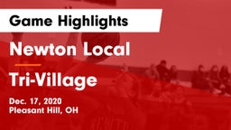Newton Local  vs Tri-Village  Game Highlights - Dec. 17, 2020