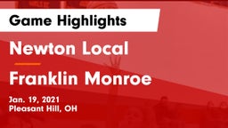 Newton Local  vs Franklin Monroe  Game Highlights - Jan. 19, 2021