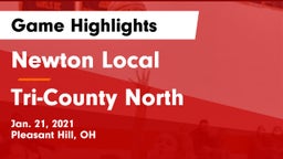 Newton Local  vs Tri-County North  Game Highlights - Jan. 21, 2021