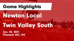Newton Local  vs Twin Valley South  Game Highlights - Jan. 28, 2021