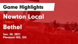 Newton Local  vs Bethel  Game Highlights - Jan. 30, 2021