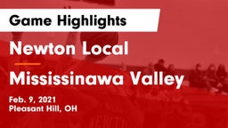 Newton Local  vs Mississinawa Valley  Game Highlights - Feb. 9, 2021