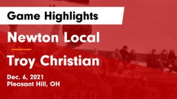 Newton Local  vs Troy Christian  Game Highlights - Dec. 6, 2021