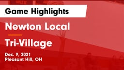 Newton Local  vs Tri-Village  Game Highlights - Dec. 9, 2021