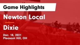 Newton Local  vs Dixie  Game Highlights - Dec. 18, 2021