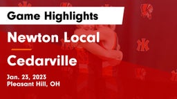 Newton Local  vs Cedarville  Game Highlights - Jan. 23, 2023