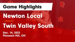Newton Local  vs Twin Valley South  Game Highlights - Dec. 14, 2023