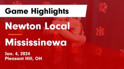 Newton Local  vs Mississinewa  Game Highlights - Jan. 4, 2024