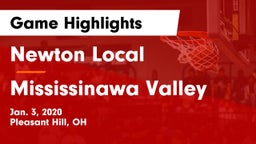 Newton Local  vs Mississinawa Valley  Game Highlights - Jan. 3, 2020