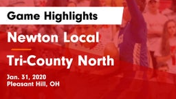 Newton Local  vs Tri-County North  Game Highlights - Jan. 31, 2020