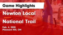 Newton Local  vs National Trail  Game Highlights - Feb. 4, 2020