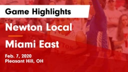 Newton Local  vs Miami East  Game Highlights - Feb. 7, 2020