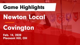 Newton Local  vs Covington  Game Highlights - Feb. 14, 2020