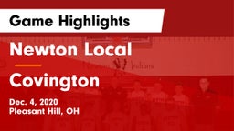 Newton Local  vs Covington  Game Highlights - Dec. 4, 2020