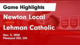 Newton Local  vs Lehman Catholic  Game Highlights - Dec. 5, 2020
