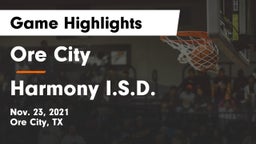 Ore City  vs Harmony I.S.D. Game Highlights - Nov. 23, 2021