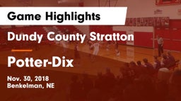 Dundy County Stratton  vs Potter-Dix  Game Highlights - Nov. 30, 2018