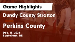 Dundy County Stratton  vs Perkins County Game Highlights - Dec. 18, 2021