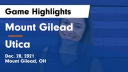 Mount Gilead  vs Utica  Game Highlights - Dec. 28, 2021