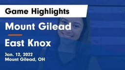 Mount Gilead  vs East Knox  Game Highlights - Jan. 12, 2022