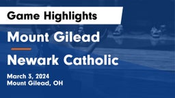 Mount Gilead  vs Newark Catholic  Game Highlights - March 3, 2024