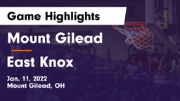 Mount Gilead  vs East Knox  Game Highlights - Jan. 11, 2022
