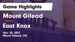 Mount Gilead  vs East Knox  Game Highlights - Dec. 20, 2022
