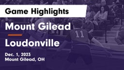 Mount Gilead  vs Loudonville  Game Highlights - Dec. 1, 2023