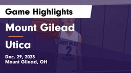Mount Gilead  vs Utica  Game Highlights - Dec. 29, 2023