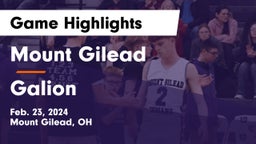 Mount Gilead  vs Galion  Game Highlights - Feb. 23, 2024
