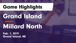 Grand Island  vs Millard North   Game Highlights - Feb. 1, 2019