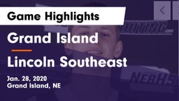 Grand Island  vs Lincoln Southeast  Game Highlights - Jan. 28, 2020