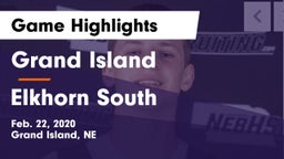 Grand Island  vs Elkhorn South  Game Highlights - Feb. 22, 2020