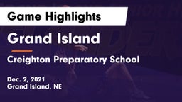 Grand Island  vs Creighton Preparatory School Game Highlights - Dec. 2, 2021