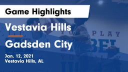 Vestavia Hills  vs Gadsden City  Game Highlights - Jan. 12, 2021