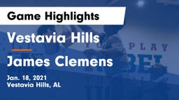 Vestavia Hills  vs James Clemens  Game Highlights - Jan. 18, 2021