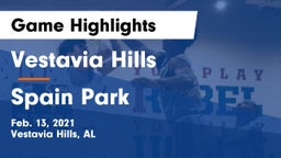 Vestavia Hills  vs Spain Park Game Highlights - Feb. 13, 2021