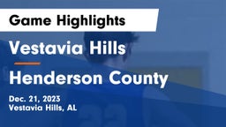 Vestavia Hills  vs Henderson County  Game Highlights - Dec. 21, 2023