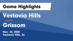 Vestavia Hills  vs Grissom  Game Highlights - Nov. 24, 2020