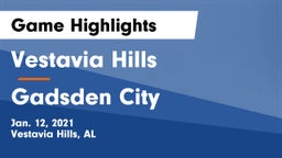 Vestavia Hills  vs Gadsden City  Game Highlights - Jan. 12, 2021