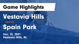 Vestavia Hills  vs Spain Park  Game Highlights - Jan. 15, 2021