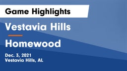 Vestavia Hills  vs Homewood  Game Highlights - Dec. 3, 2021