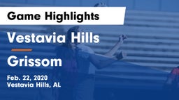 Vestavia Hills  vs Grissom  Game Highlights - Feb. 22, 2020