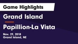 Grand Island  vs Papillion-La Vista  Game Highlights - Nov. 29, 2018