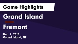 Grand Island  vs Fremont  Game Highlights - Dec. 7, 2018